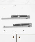 Heavy Duty Bottom Mount Drawer Slides With Silent Hydraulic Damping For Cabinets And Containers, Cold Rolled Steel Construction