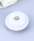 Stainless Steel Bathtub Stopper for 40-45mm Drains, Silver with a flat design and central screw detail on a light surface.