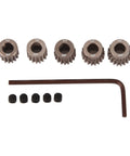 RC Pinion Gear Set 48P 5mm Shaft Hardened Aluminum 7075 Aviation Grade With 15T 16T 17T 18T 19T For 1 By 10 Scale RC Cars Upgrade