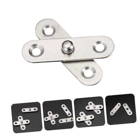 Detachable 24 Piece Heavy Duty Pivot Hinges Set For Cabinets Doors Bookcases And Hidden Kits Stainless Steel Locking Spring Hinges