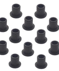 12 Pack C Hub Bushing Sleeves for 1/10 RC Car Truck, black metal, arranged symmetrically, compatible with Redcat HSP HPI