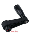 Foldable Crank Handle Nylon Swivel Rocker For Industrial Machine Tools And Equipment 8mm Hole Diameter 3.35 Inch Length