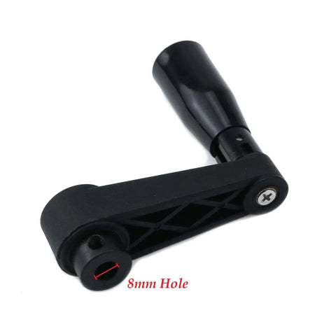 Foldable Crank Handle Nylon Swivel Rocker For Industrial Machine Tools And Equipment 8mm Hole Diameter 3.35 Inch Length