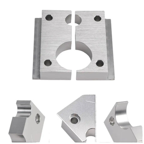 Reservoir Body And Shaft Clamp 803 00 208 for Float X Shock, showing steel construction and precise fit details for MTB use.