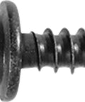Top Tier M4 Thread Forming Screws With T20 Torx Drive 8 Mm Length Black Finish showing detailed view of black fastener with washer base.