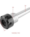 MT2 To M10 Taper Collet Chuck Holder Face Milling Arbor Adapter For CNC Machining shown with measurements for size reference