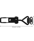 12 Pack Adjustable Toggle Latch Clamp With Quick Release Hasp Self Locking Design detailed view with measurements