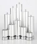 Adjustable Aluminum Furniture Legs M10 1.5mm Threaded Metal Feet For Sofa Couch Table Desk Bed Washing Machine Stand 6 Pack Silver 2 Inch Heavy Duty Reinforced Screw Anti Slip Pad
