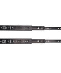 Heavy Duty Full Extension Drawer Slides 12 Inch Side Mount Runners in black, designed for smooth gliding and sturdy load capacity.