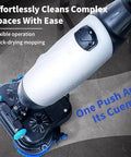 Lightweight 17 Inch Industrial Grade Commercial Floor Polisher With 240 RPM Buffer Dual Brush Heads 3 Gallon Tank And 13000 Sq Ft Per Hour Coverage For Offices Warehouses And Retail Stores Featuring A 360 Degree Rotating Head, focusing on dual brush heads.