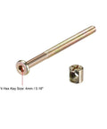 M6 Hex Socket Head Cap Screws And Barrel Nuts Set For Wood Furniture Assembly Zinc Plated Carbon Steel 70 To 110 Millimeter Length Includes Bolts And Nuts