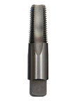 Close-up of a high-speed steel tap from Six Piece NPT Pipe Tap Set In Wooden Case With High Speed Steel Taps DWT Series Sizes One Eighth To One Inch