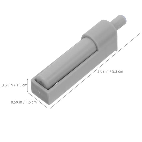 10 Pack Soft Close Cabinet Door Dampers For Hella Quiet Kitchen Cabinets And Pantry Doors Featuring Ultra Smooth Buffer Shocks, gray rubber damper.