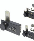 Keep Your Gear Locked Tight With This Keyless Mechanical Combination Lock For Cabinets And Drawers Featuring A Smooth Turntable Code Dial And Straight Hook For Hassle Free Secure Storage, showing the lock design and components.