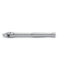 Single bar from the 4 Piece Breaker Bar Set With Ball Detent For Secure Socket Retention And Ergonomic Grip Handle, Bright Chrome Finish.