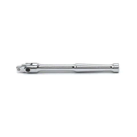 Single bar from the 4 Piece Breaker Bar Set With Ball Detent For Secure Socket Retention And Ergonomic Grip Handle, Bright Chrome Finish.