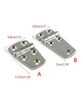 Beefed Up Sealed Bearing Gate Hinges In Stainless Steel Flush Mount for smooth operation, showing dimensions 3.8cm and 7cm