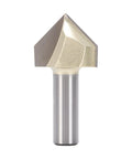 Top Notch Jauarta V Groove Router Bit With 1/2 Inch Shank And 90 Degree Flute designed for smooth wood routing and decorative edges.