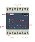 Front view of 24V DC PLC Ladder Logic Controller With 8 Inputs And 7 Transistor Outputs Fully Compatible With FX1S RS485 HMI Connection