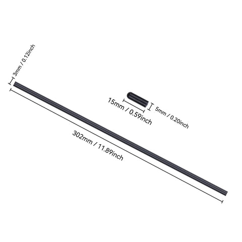 Universal Soft Plastic Antenna Tubes With Caps For RC Cars, FPV Drones, Quadcopters, Boats And Airplanes, 2.4G Receiver RX