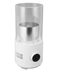 Keep Your Daily Drip Just Right With Smart Temp Control Dual Action Car Cup Warmer Cooler, white and silver design, compact size.