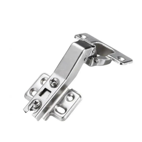 45 Degree Hydraulic Damper Hinge for soft close corner doors, metal construction, ideal for cabinets, cupboards, and wardrobes