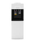 5 Gallon Top Load Water Cooler Dispenser With Hot And Cold Water For Home Or Office Freestanding Unit Child Safety Lock White Finish