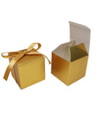 Gold boxes from 60 Pack Folding Gift Boxes Set For Cosmetics Candles Candy Wedding And Party Gift Packaging Thick Cardboard Flat Foldable Space