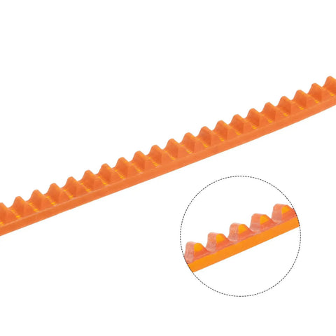 Close-up of MB Series 4 Pack Standard Sewing Machine Belt with detailed tooth design, polyurethane material, 500mm circumference