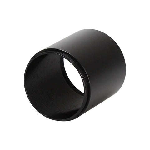Aluminum M48x0.75mm Thread Extension Tube For Astrophotography And Terrestrial Viewing, black cylindrical adapter.