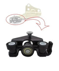 Door Hinge Set With Check Strap Limiter For DS5 2011 To 2018, rear hinge component close-up, corrosion resistant build.