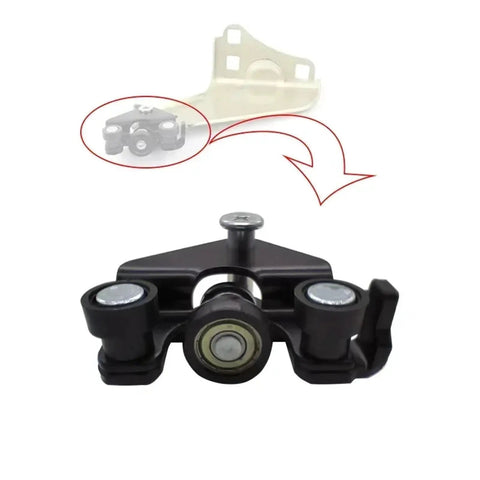 Door Hinge Set With Check Strap Limiter For DS5 2011 To 2018, rear hinge component close-up, corrosion resistant build.