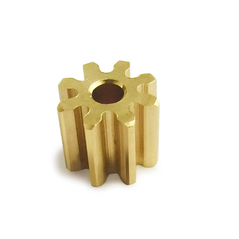 Beef Up 0.5M 32T Spur Gear And 8T Pinion Conversion Kit for 1 24 Scale RC Crawler Axial SCX24, CNC Machined Brass Pinion Gear