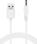 Hydrogen Water Generator Bottle Charging Cable USB To DC Charger Cord, 1 Meter Long Replacement, white cable, OEM Quality
