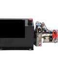 Heavy Duty 4000W 10 Liter Double Acting Hydraulic Pump Power Unit Pack for Dump Trailers, side view with motor and tank.