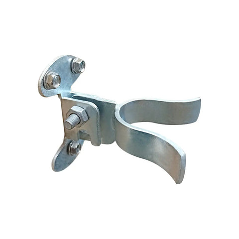 1 3 8 Inch Flat Back Wall Mount Fork Gate Latch For Chain Link Fence Posts, Rust Resistant Galvanized Steel Gate Hardware