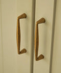 Antique Brass Zinc Alloy Cabinet Pulls With Three And Three Quarter Inch Hole Centers on kitchen cupboards