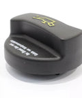 Black engine oil filler cap replacement for Audi and Volkswagen vehicles, fits 1990s through 2018 models like A4 A6 with OEM style seal.