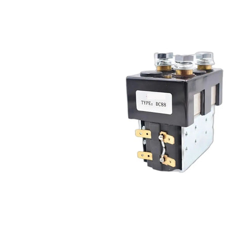 Beefy DC Contactor Relay Plug And Play Setup For Electric Cars Forward Reverse Switch 72 Volt DC88 Motor Reversing Kit close-up view.
