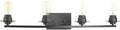 Four Light Farmhouse Bath Vanity Light In Graphite Finish For Modern Bathrooms Vintage Modern Look With Slick Lines Easy Install And Durable Steel Construction Debut Collection