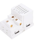 White 15A Duplex Electrical Receptacle Outlet With Wall Plate And Dual USB Charging Ports Solid As A Rock Polycarbonate Frame