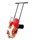 Portable Manual Seeder Hand Push Garden Seeder Seed Spreader Roller For Sowing And Fertilizing Row Planter Machine with dual hoppers