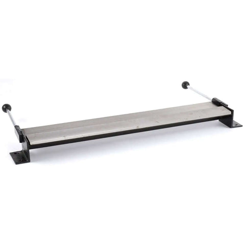 Heavy Duty 17 Gauge Bending Brake For 30-Inch Wide Sheet Metal, 0 To 90 Degrees Bends, benchtop tool with handles and mount