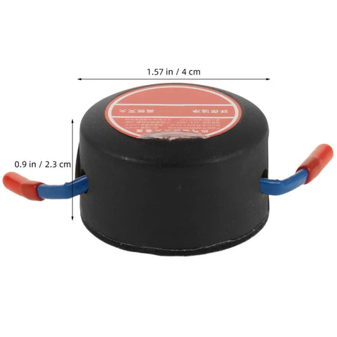 Top Shelf Emergency Essentials For Your Daily Driver Solid Compact Auto Fire Suppressor With Instant Aerosol Activation, black with red label, 1.57in, 0.9in.