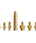 Brass Heat Insert Nut Set For Soldering And 3D Printing, Pro Grade Brass Threaded Nut Insertion Tool For 2 To 8 Mm Tips