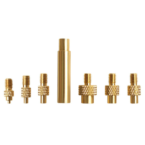 Brass Heat Insert Nut Set For Soldering And 3D Printing, Pro Grade Brass Threaded Nut Insertion Tool For 2 To 8 Mm Tips