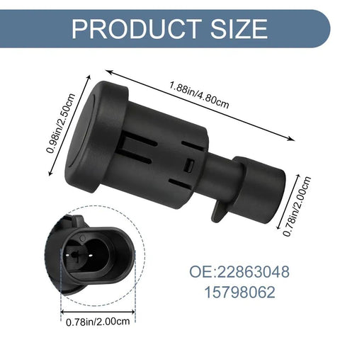 Rear Liftgate Glass Release Switch For SUV Hatch Window Control Button Replacement Compatible With 2007 2014 Tahoe Suburban Yukon GMC Durable ABS And PC Construction Easy Install Replaces OEM 15798062 22863048 with dimensions and specifications