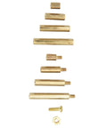 350 Piece M2 Screw Kit With Hex Bits And Brass Nuts All In One Fastener Set For PC Builds And Laptop SSD Install Durable Copper And Stainless Steel Hardware 10 Tools Included Versatile Heavy Duty brass standoffs and screws