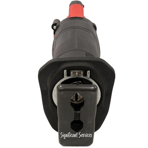 Front view of M18 Fuel Sawzall Brushless Cordless Reciprocating Saw Bare Tool Only No Charger No Battery with blade clamp
