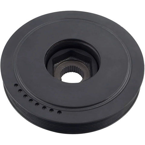 Harmonic Balancer Belt Drive Pulley Replacement For Acura MDX TL RL Honda Accord Odyssey Pilot V6 Engines 2005-2010, front view